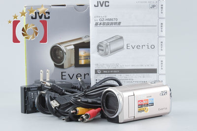 【中古】JVC ケンウッド Everio GZ-HM670 ゴールド デジタルビデオカメラ 元箱付き