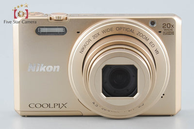 【中古】Nikon ニコン COOLPIX S7000 ゴールド コンパクトデジタルカメラ 元箱付き
