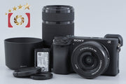 【中古】SONY ソニー α6400 ILCE-6400 ダブルズームレンズキット ブラック シャッター回数僅少