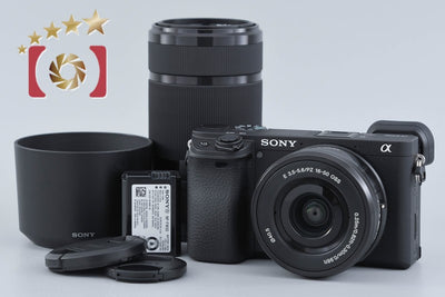 【中古】SONY ソニー α6400 ILCE-6400 ダブルズームレンズキット ブラック シャッター回数僅少