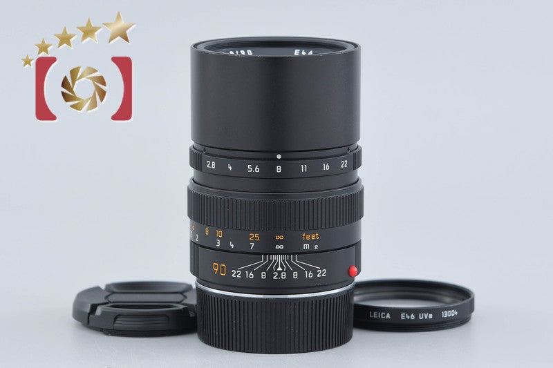 【中古】Leica ライカ ELMARIT-M 90mm f/2.8 ブラック E46 第2世代 ライカMマウント