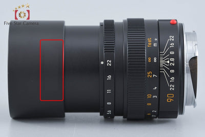 【中古】Leica ライカ ELMARIT-M 90mm f/2.8 ブラック E46 第2世代 ライカMマウント