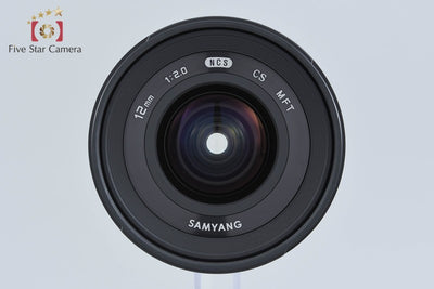 【中古】SAMYANG サムヤン 12mm f/2 NCS CS ブラック マイクロフォーサーズ用 元箱付き