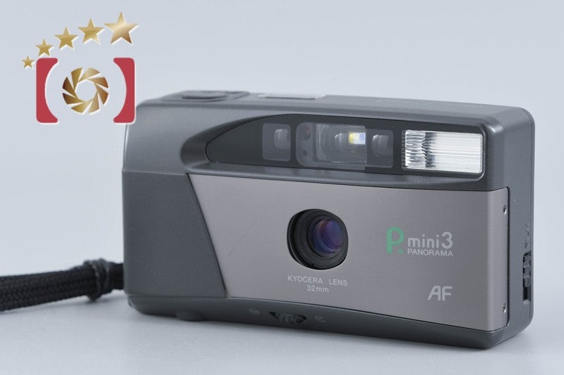 【中古】KYOCERA 京セラ P.mini 3 PANORAMA コンパクトフィルムカメラ
