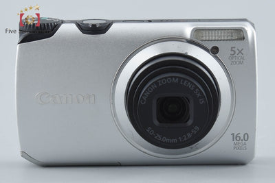 【中古】Canon キヤノン PowerShot A3300 IS シルバー コンパクトデジタルカメラ