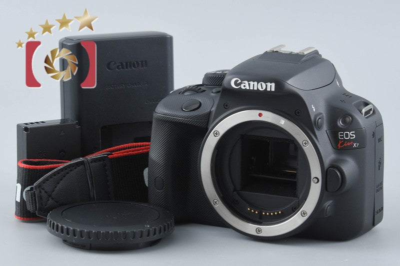 【中古】Canon キヤノン EOS Kiss X7 ブラック デジタル一眼レフカメラ シャッター回数僅少