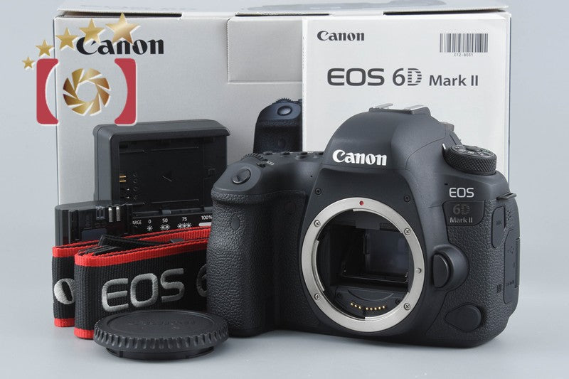 【中古】Canon キヤノン EOS 6D Mark II デジタル一眼レフカメラ シャッター回数僅少 元箱付き