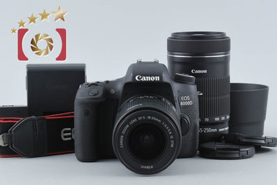 【中古】Canon キヤノン EOS 8000D ダブルズームレンズキット