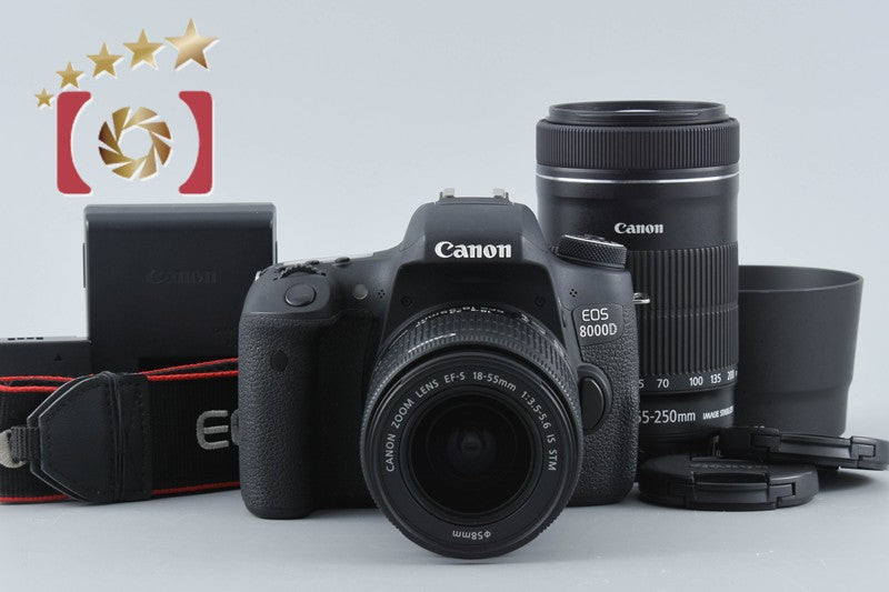 【中古】Canon キヤノン EOS 8000D ダブルズームレンズキット