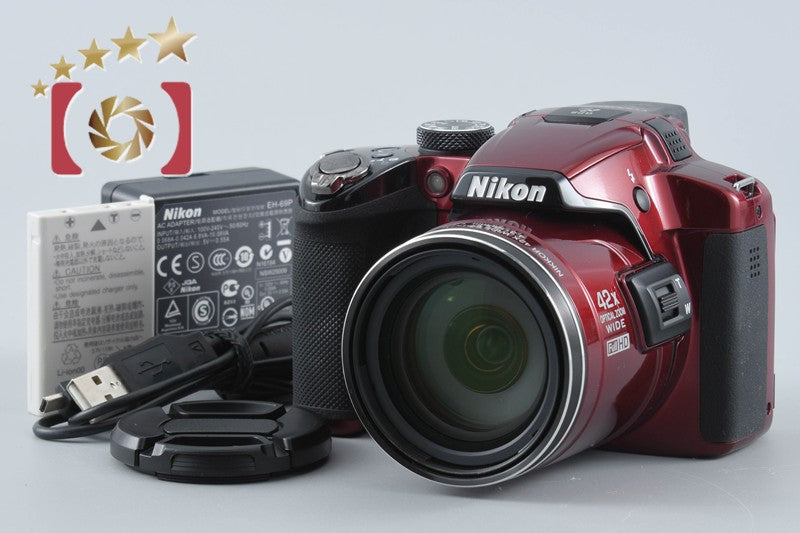 【中古】Nikon ニコン COOLPIX P510 レッド コンパクトデジタルカメラ