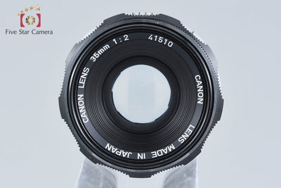 【中古】Canon キヤノン 35mm f/2 L39 ライカスクリューマウント