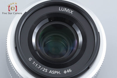 【中古】Panasonic パナソニック LUMIX G 25mm f/1.7 ASPH. H-H025 シルバー