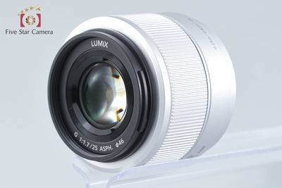 【中古】Panasonic パナソニック LUMIX G 25mm f/1.7 ASPH. H-H025 シルバー