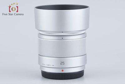 【中古】Panasonic パナソニック LUMIX G 25mm f/1.7 ASPH. H-H025 シルバー