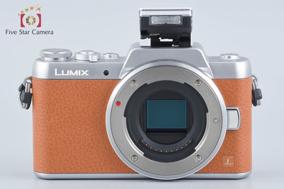 【中古】Panasonic パナソニック LUMIX DMC-GF7 ダブルズームレンズキット ブラウン シャッター回数僅少 元箱付き
