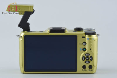 【中古】PENTAX ペンタックス Q7 ズームレンズキット イエローグリーン シャッター回数僅少