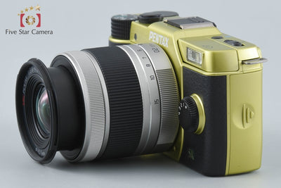 【中古】PENTAX ペンタックス Q7 ズームレンズキット イエローグリーン シャッター回数僅少