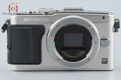 【中古】OLYMPUS オリンパス PEN Lite E-PL5 ダブルズームレンズキット シルバー シャッター回数僅少