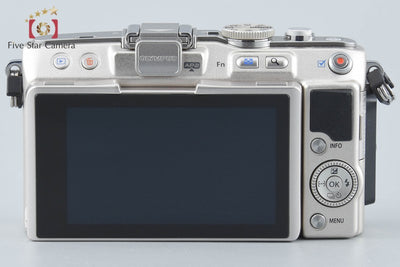 【中古】OLYMPUS オリンパス PEN Lite E-PL5 ダブルズームレンズキット シルバー シャッター回数僅少