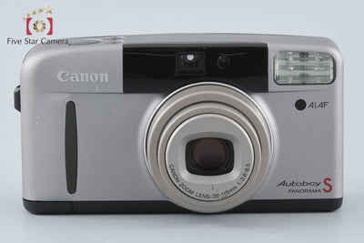 【中古】Canon キヤノン Autoboy S PANORAMA グレージュチタン コンパクトフィルムカメラ