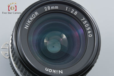 【中古】Nikon ニコン Ai-S NIKKOR 28mm f/2.8