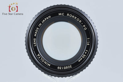 【中古】MINOLTA ミノルタ MC ROKKOR-PG 50mm f/1.4