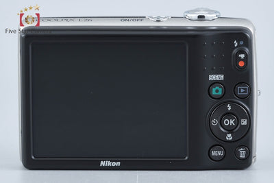 【中古】Nikon ニコン COOLPIX L26 シルバー コンパクトデジタルカメラ