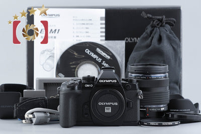 【中古】OLYMPUS オリンパス OM-D E-M1 12-40mm f/2.8 PRO レンズキット ブラック 元箱付き