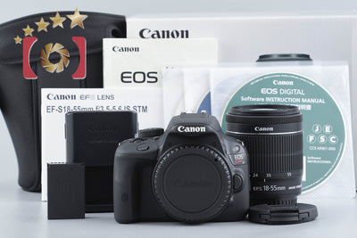 【中古】Canon キヤノン EOS Kiss X7 EF-S 18-55mm IS STM レンズキット ブラック シャッター回数僅少 元箱付き