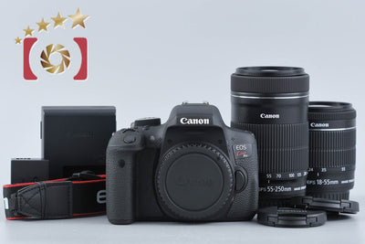 【中古】Canon キヤノン EOS Kiss X8i ダブルズームキット シャッター回数僅少