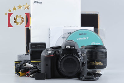 【中古】Nikon ニコン D5300 18-55 VR II レンズキット ブラック シャッター回数僅少 元箱付き