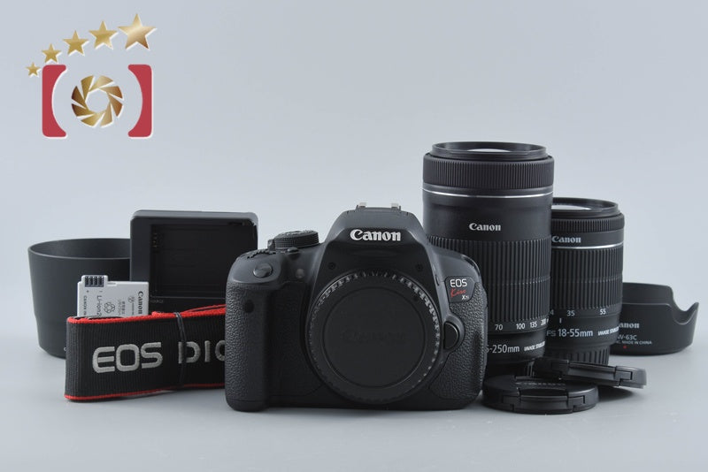 【中古】Canon キヤノン EOS Kiss X7i ダブルズームキット