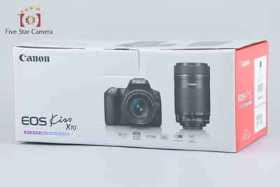 【中古】Canon キヤノン EOS Kiss X10 ダブルズームキット シャッター回数僅少 元箱付き