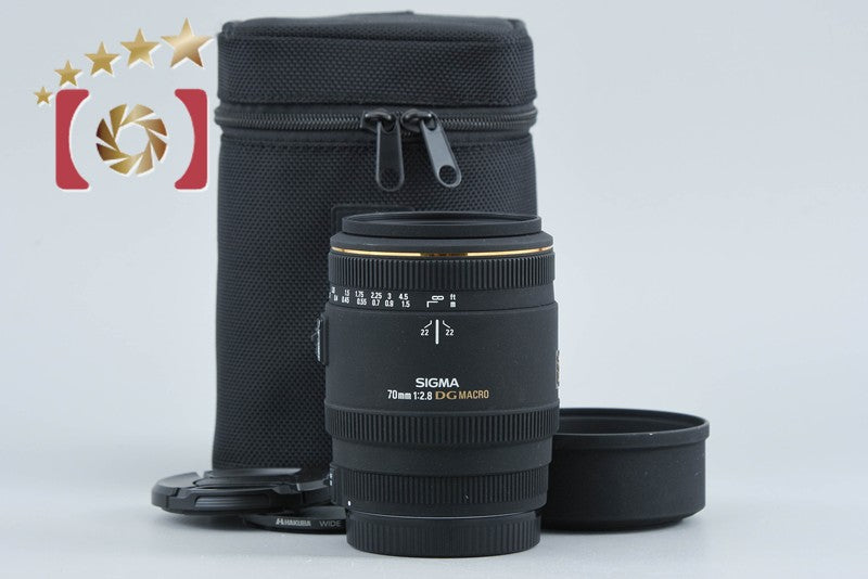 【中古】SIGMA シグマ 70mm f/2.8 EX DG MACRO キヤノン用