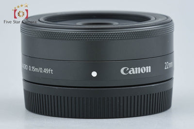 【中古】Canon キヤノン EF-M 22mm f/2 STM ブラック