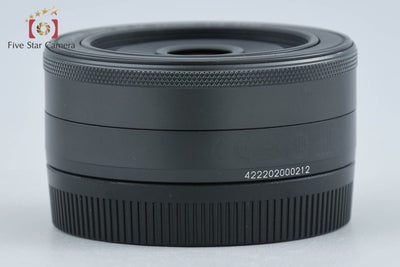 【中古】Canon キヤノン EF-M 22mm f/2 STM ブラック
