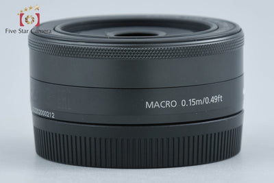 【中古】Canon キヤノン EF-M 22mm f/2 STM ブラック