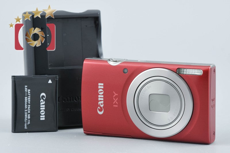 【中古】Canon キヤノン IXY 200 レッド コンパクトデジタルカメラ