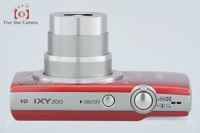 【中古】Canon キヤノン IXY 200 レッド コンパクトデジタルカメラ