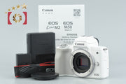 【中古】Canon キヤノン EOS Kiss M2 ホワイト ミラーレス一眼カメラ