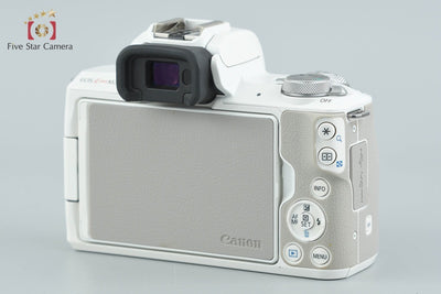 【中古】Canon キヤノン EOS Kiss M2 ホワイト ミラーレス一眼カメラ