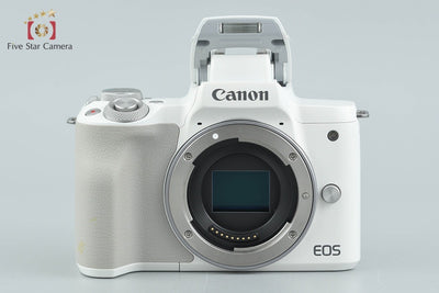 【中古】Canon キヤノン EOS Kiss M2 ホワイト ミラーレス一眼カメラ