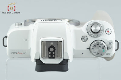 【中古】Canon キヤノン EOS Kiss M2 ホワイト ミラーレス一眼カメラ