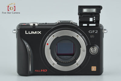 【中古】Panasonic パナソニック LUMIX DMC-GF2 エスプリブラック + G VARIO 14-42mm f/3.5-5.6 ASPH. MEGA O.I.S. H-FS014042 シャッター回数僅少
