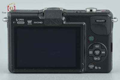 【中古】Panasonic パナソニック LUMIX DMC-GF2 エスプリブラック + G VARIO 14-42mm f/3.5-5.6 ASPH. MEGA O.I.S. H-FS014042 シャッター回数僅少