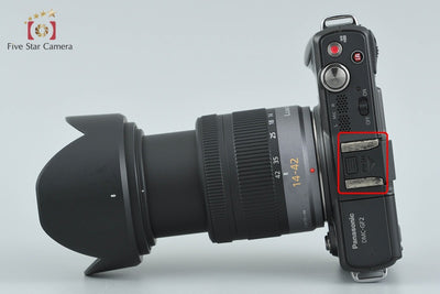 【中古】Panasonic パナソニック LUMIX DMC-GF2 エスプリブラック + G VARIO 14-42mm f/3.5-5.6 ASPH. MEGA O.I.S. H-FS014042 シャッター回数僅少