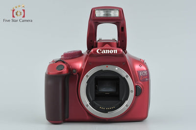 【中古】Canon キヤノン EOS Kiss X50 レッド デジタル一眼レフカメラ
