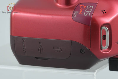 【中古】Canon キヤノン EOS Kiss X50 レッド デジタル一眼レフカメラ