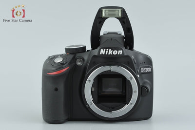 【中古】Nikon ニコン D3200 ダブルズームレンズキット ブラック シャッター回数僅少