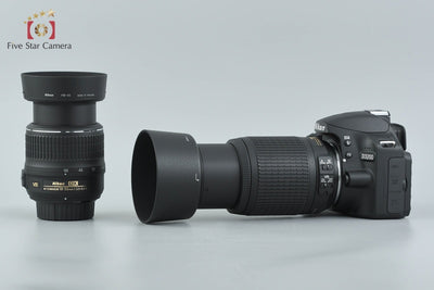 【中古】Nikon ニコン D3200 ダブルズームレンズキット ブラック シャッター回数僅少